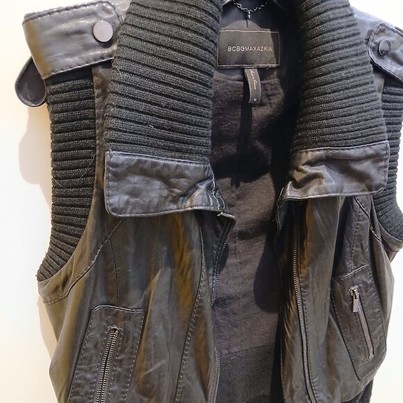 BCBG MaxAzria Viggo Moto Vest - Picture 2 of 9